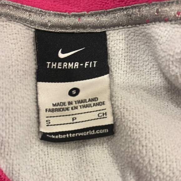 Nike Women's Pink and Gray Hoodie - Picture 2 of 3